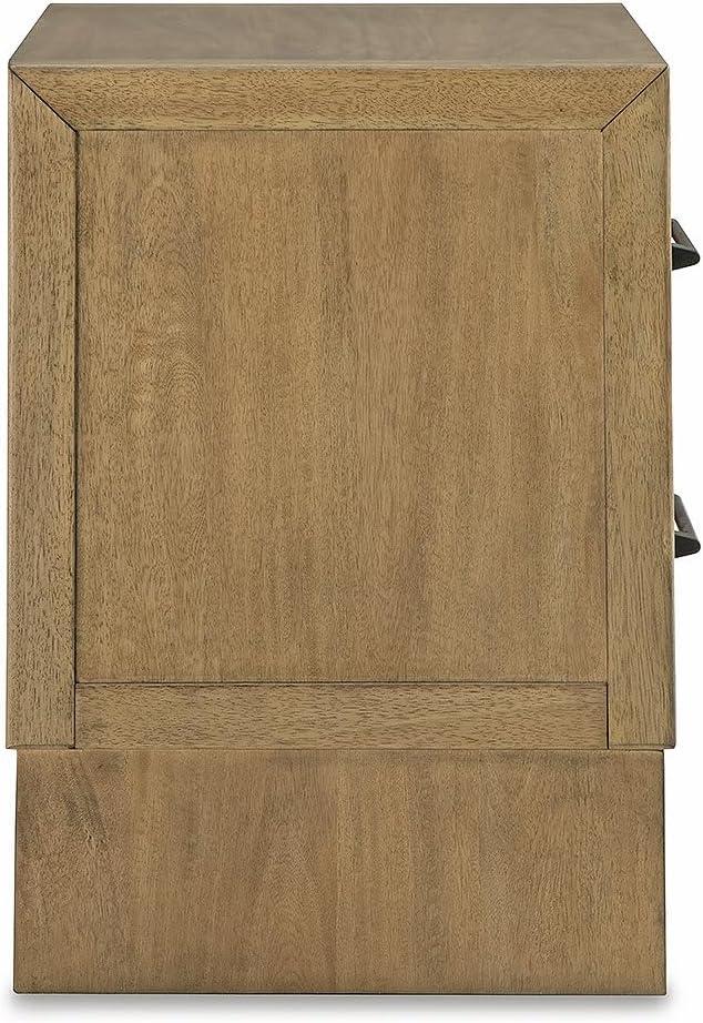 imageSignature Design by Ashley Sherbana Casual 2Drawer Nightstand Light Brown