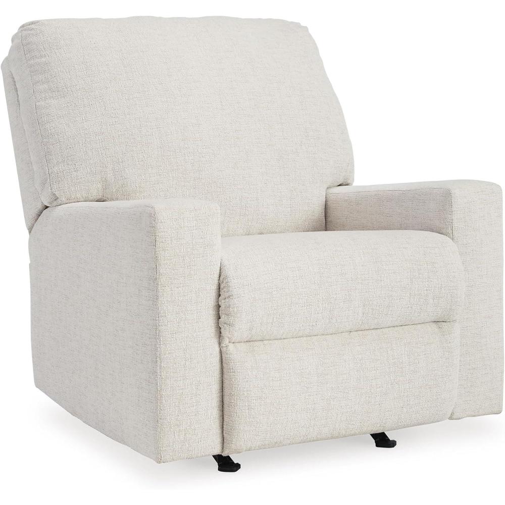 imageSignature Design by Ashley Rannis Casual Manual Rocker Recliner WhiteWhite