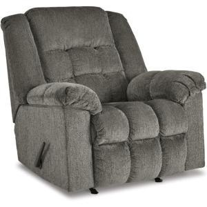 Signature Design by Ashley Kegler Contemporary Tufted Manual Rocker Recliner, Gray(Grey)