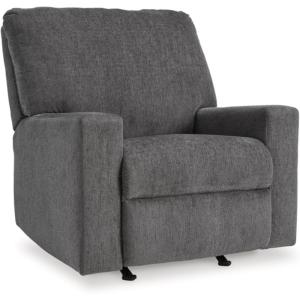 Signature Design by Ashley Rannis Casual Manual Rocker Recliner, White(Grey)
