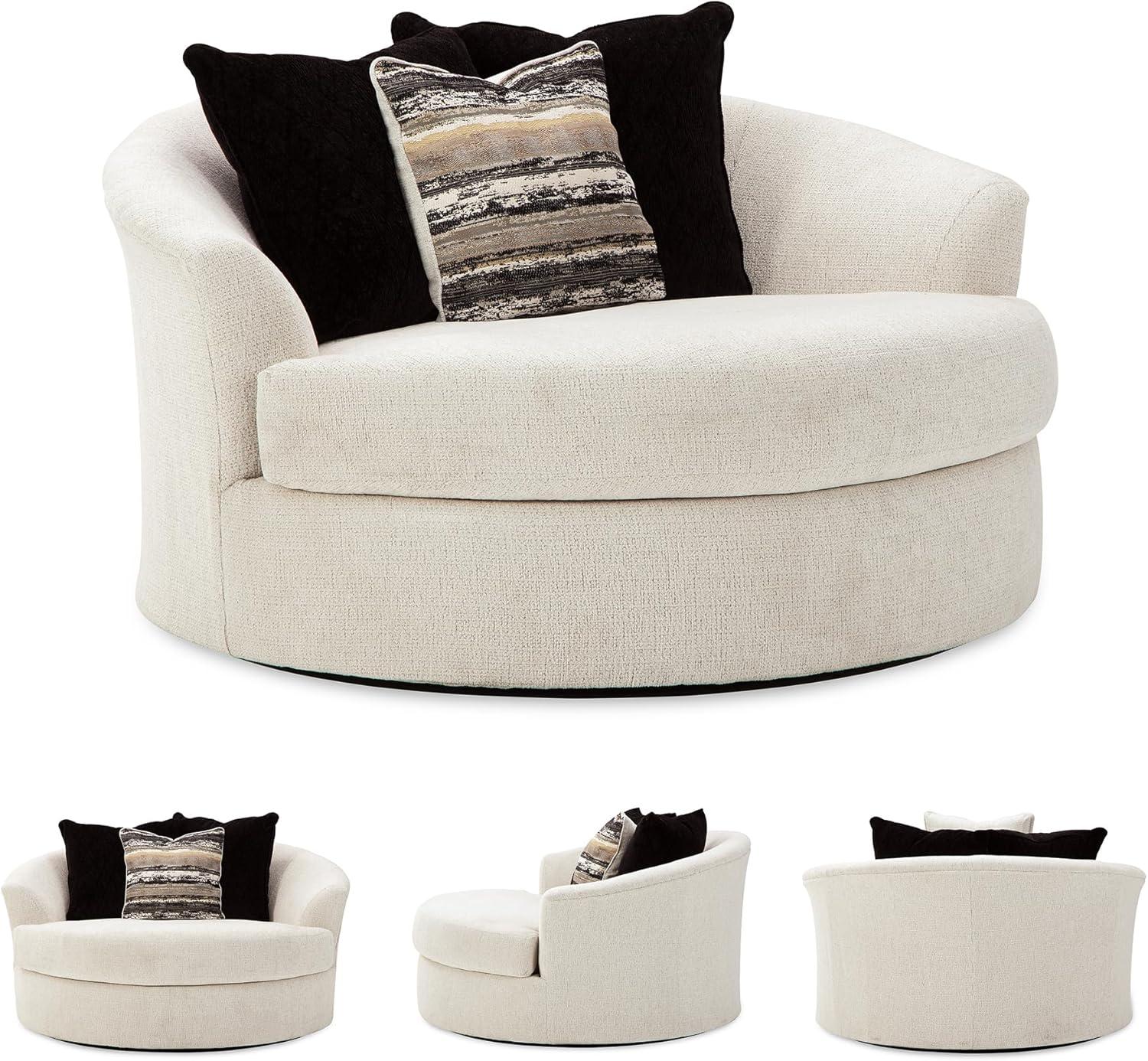 imageSignature Design by Ashley Biddeford Contemporary RightArm Facing Convertible 2Piece Sleeper Sectional with Chaise BiFold Memory Foam Mattress and 4 Accent Pillows Full GrayWhite