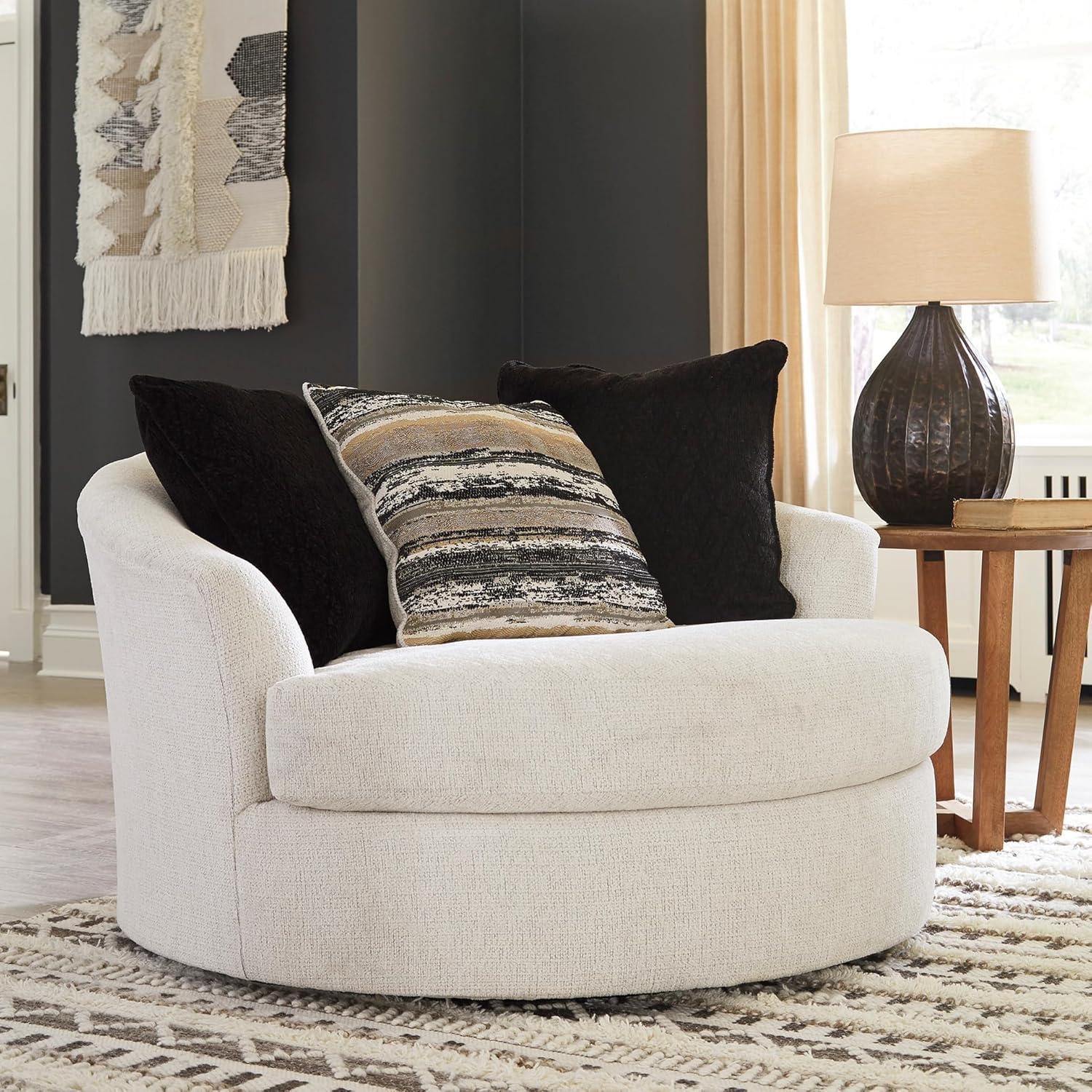 imageSignature Design by Ashley Biddeford Contemporary RightArm Facing Convertible 2Piece Sleeper Sectional with Chaise BiFold Memory Foam Mattress and 4 Accent Pillows Full GrayWhite