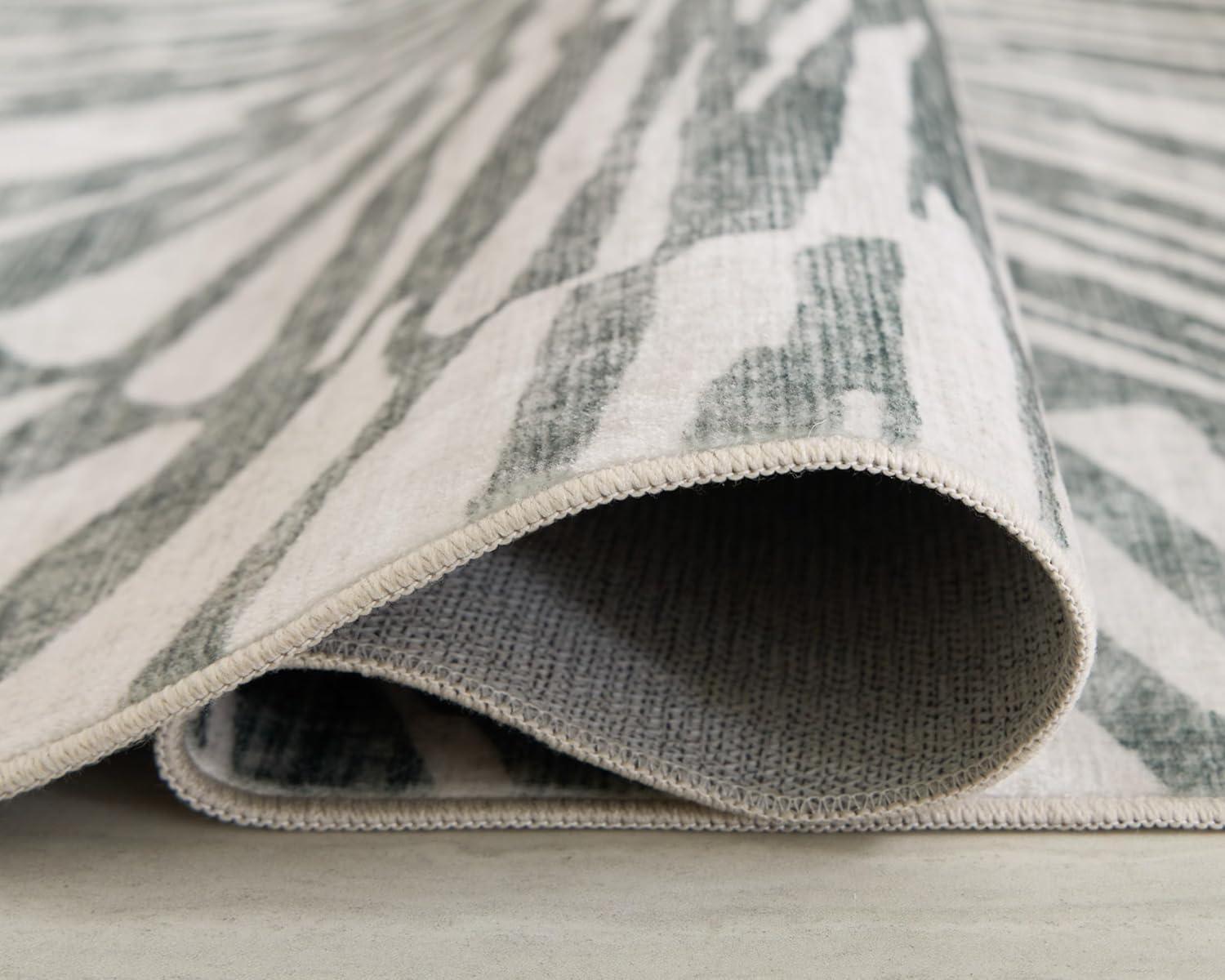 imageSignature Design by Ashley Farrendale MidCentury Modern Indoor Geometric Washable 8 x 10 Area Rug Blue ampamp RedGrayWhite