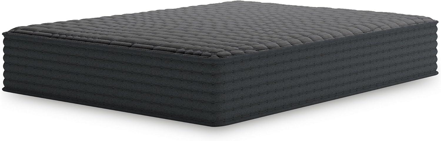imageSignature Design by Ashley Gray 1200 Hybrid Firm 12 Inch CharcoalInfused Gel Memory Foam Mattress with Edge Support for Cool Sleep and Pressure Relief Queen Fiberglass Free Mattress in A BoxKing