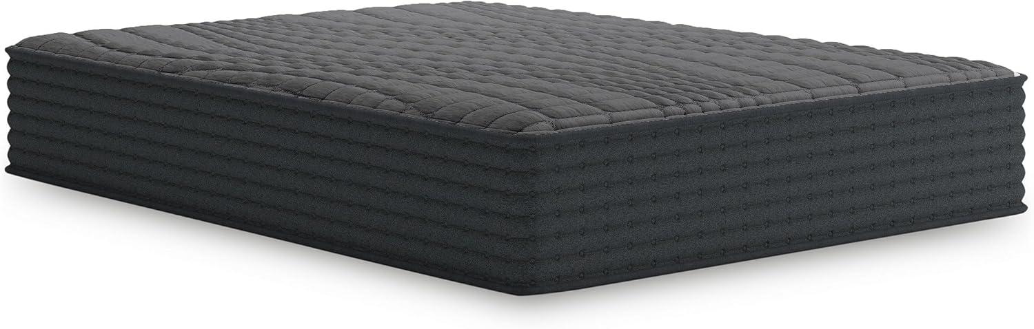 imageSignature Design by Ashley Gray 1200 Hybrid Firm 12 Inch CharcoalInfused Gel Memory Foam Mattress with Edge Support for Cool Sleep and Pressure Relief Queen Fiberglass Free Mattress in A BoxKing