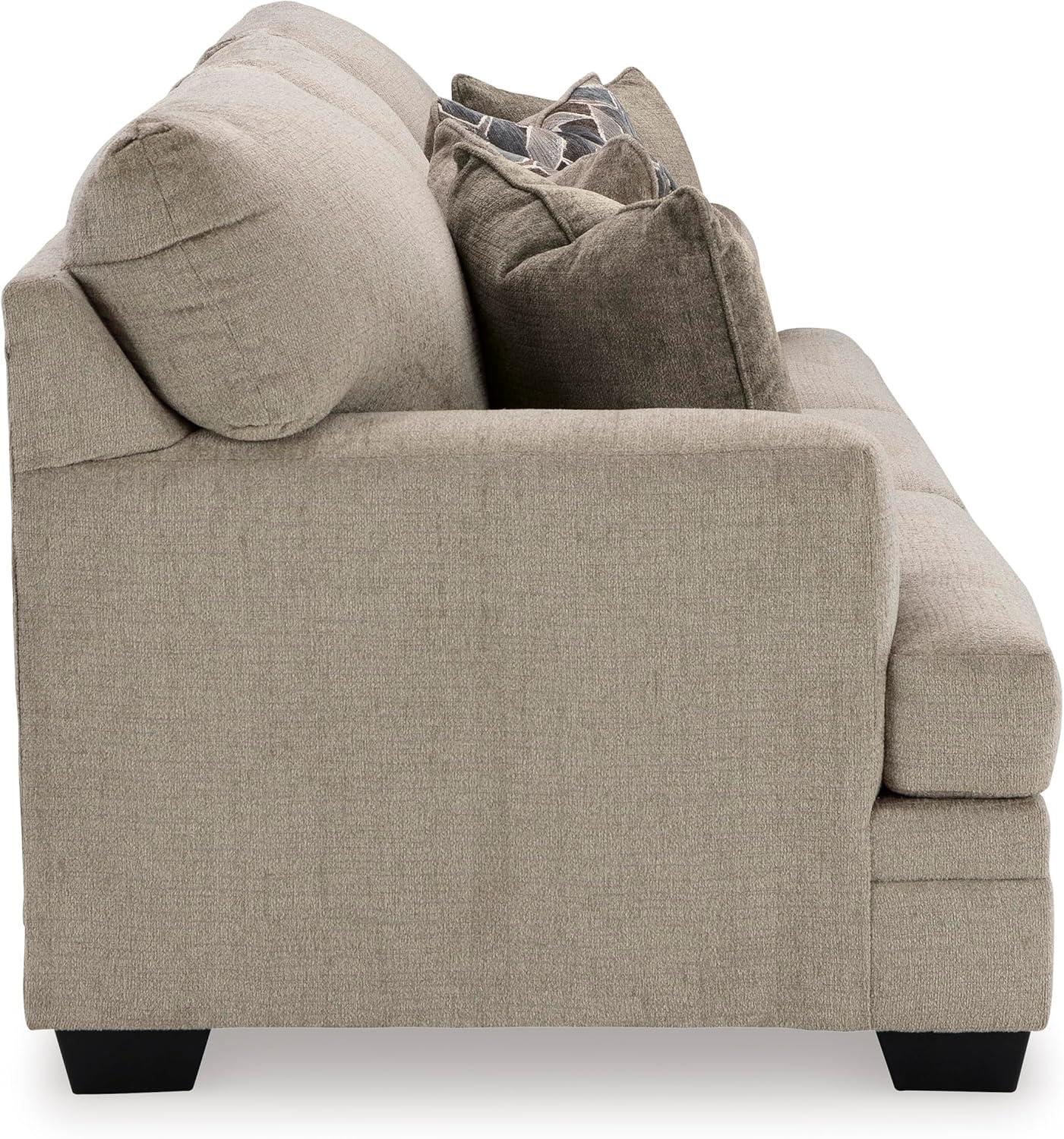 imageSignature Design by Ashley Stonemeade Casual Sofa with 4 Toss Pillows Light BrownLight Brown