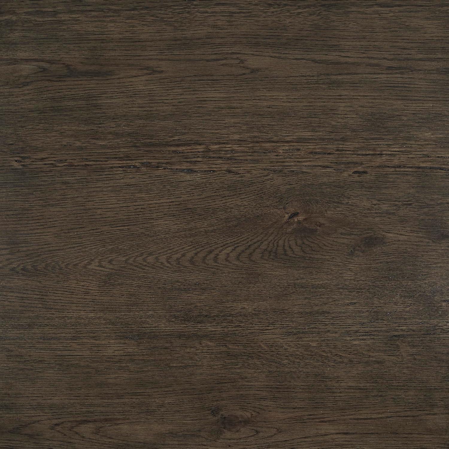 imageSignature Design by Ashley Veramond Traditional End Table with Drawer and Lower Shelf Dark Brown