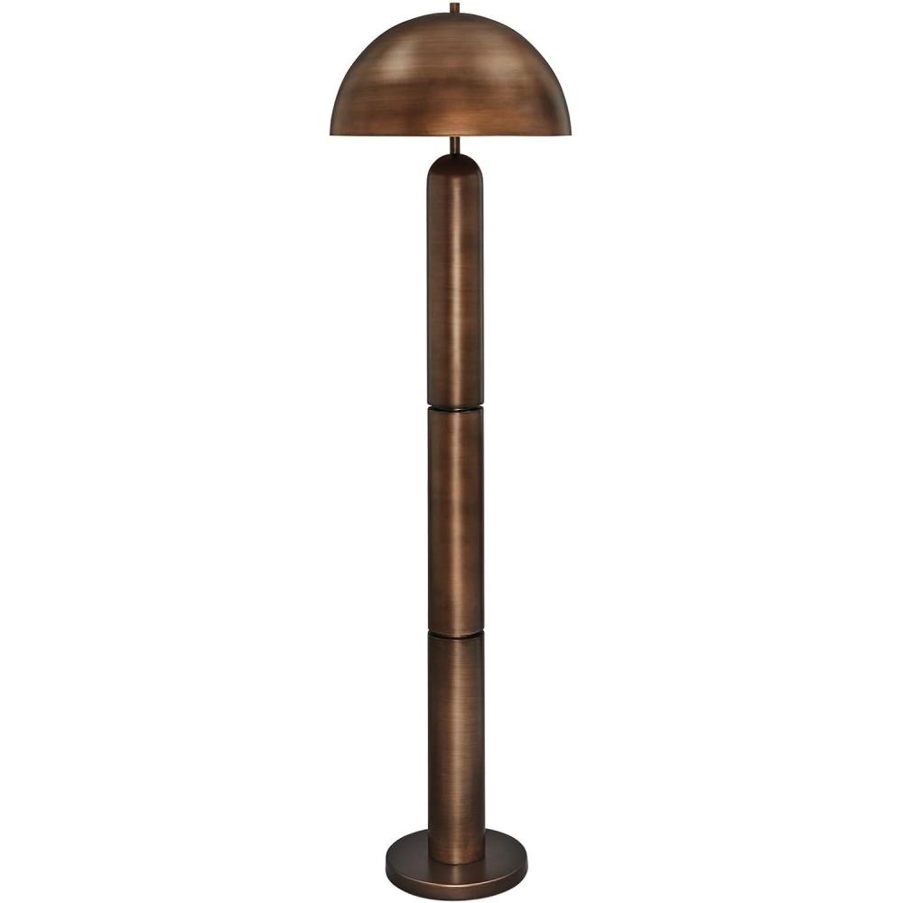 imageSignature Design by Ashley Carlenbury Retro Metal Table Lamp with 3Way Switch Dark BrownAntique Copper Finish
