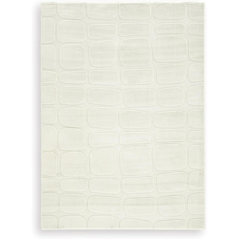 imageSignature Design by Ashley Farrendale MidCentury Modern Indoor Geometric Washable 8 x 10 Area Rug Blue ampamp RedSandstone