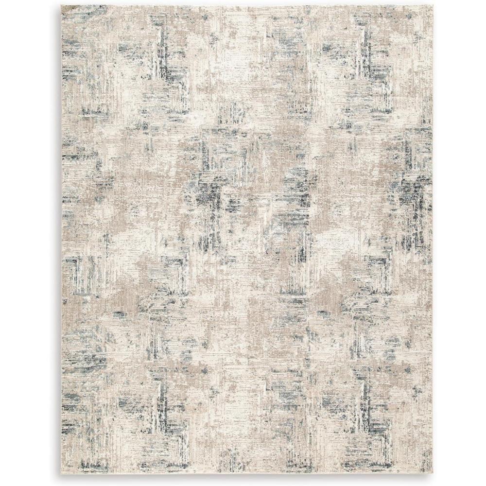 imageSignature Design by Ashley Gentor Contemporary Indoor Abstract 8 x 10 Rug Blue ampamp Biege710 x 10 Rectangular