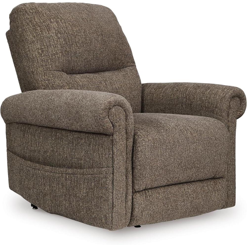 imageSignature Design by Ashley Rampant Casual Manual Rocker Recliner with PillowTop Arms GrayEarth