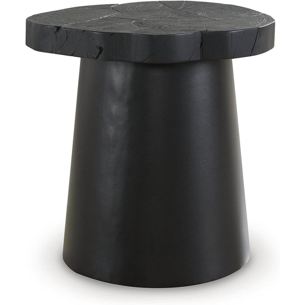 imageSignature Design by Ashley Wimbell Contemporary Tapered Base End Table Black