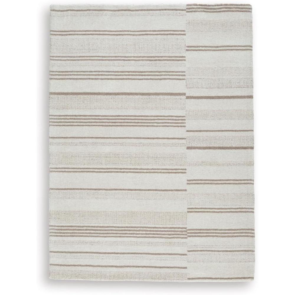 imageSignature Design by Ashley Wyscott Contemporary 8 x 10 High Pile Marble Abstract Design Rug Beige Gray ampamp BlackIvoryTan