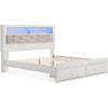 King Bookcase Bed with Storage