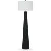 imageSignature Design by Ashley Hallburg Modern Textured Polyresin Floor Lamp with 3Way Switch Black
