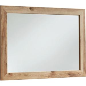 Ashley Furniture Hyanna 31″ x 42″ Wood Bedroom Mirror in Tan/Golden Rustic