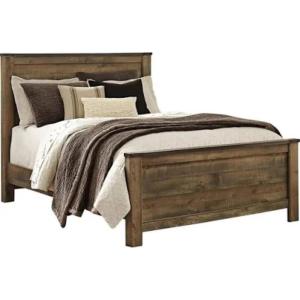 Signature DESIGN BY ASHLEY Furniture Signature Design – Trinell Queen Panel Footboard – Component Piece – Brown
