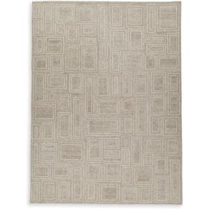Signature Design by Ashley Brickburgh Casual Indoor Geometric Handmade 8 x 10 Large Rug, Beige & Light Brown(10’2″ x 13’11” (Rectangular))