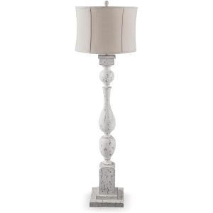 Signature Design by Ashley Carlenbury Retro Metal Table Lamp with 3-Way Switch, Dark Brown(Antique White)
