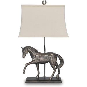 Signature Design by Ashley Carlenbury Retro Metal Table Lamp with 3-Way Switch, Dark Brown(Bronze Finish)