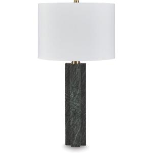 Signature Design by Ashley Carlenbury Retro Metal Table Lamp with 3-Way Switch, Dark Brown(Green)