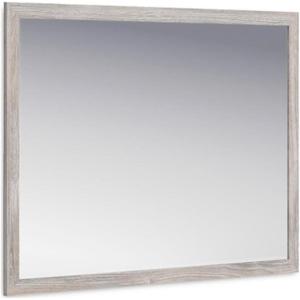 Signature Design by Ashley Danziar Modern Framed Bedroom Mirror for Wall and Dresser Mount, Black(Grey)
