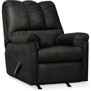 Signature Design by Ashley Darcy Casual Plush Manual Pull-Tab Rocker Recliner, Grayish Brown(Black)