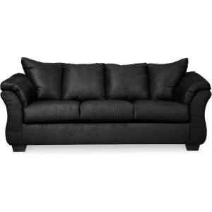 Signature Design by Ashley Darcy Casual Plush Sofa, Grayish Brown(Black)