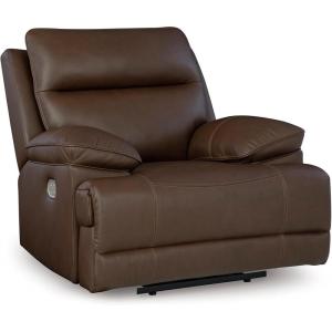 Signature Design by Ashley Rampant Casual Manual Rocker Recliner with Pillow-Top Arms, Gray(Tobacco)