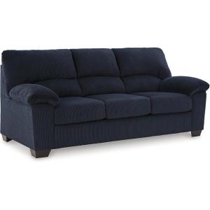 Signature Design by Ashley SimpleJoy Contemporary Sofa for Living Room, Blue(Blue)