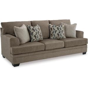 Signature Design by Ashley Stonemeade Casual Sofa with 4 Toss Pillows, Light Brown(Dark Brown)