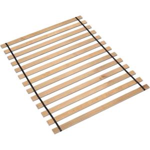 Signature Design by Ashley Twin Wooden Bunkie Board Roll Slats, .56 Inch Mattress Support(Queen)