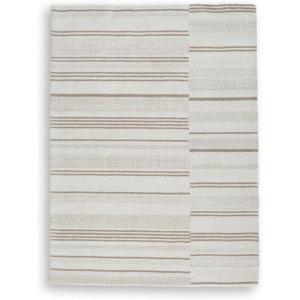 Signature Design by Ashley Wyscott Contemporary 8 x 10 High Pile Marble Abstract Design Rug, Beige, Gray & Black(Ivory/Tan)