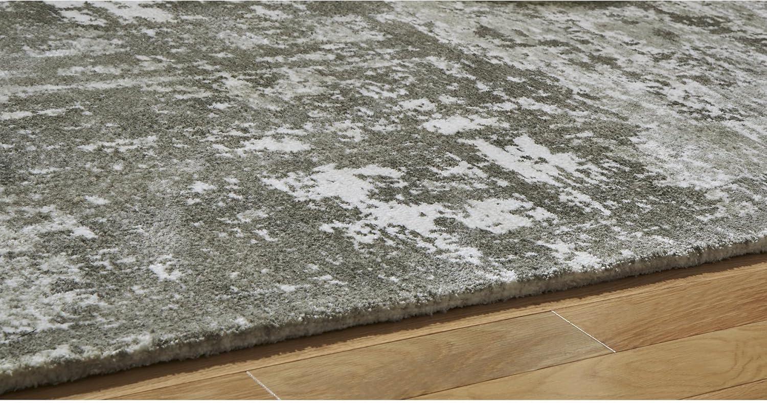 imageSignature Design by Ashley Valmontic Contemporary Indoor Abstract 8 x 10 Large Rug Gray ampamp Light Gray710 x 101 Rectangular