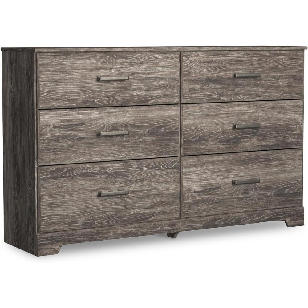 imageSignature Design by Ashley Belachime 6 Drawer Dresser BlackGrayish Brown