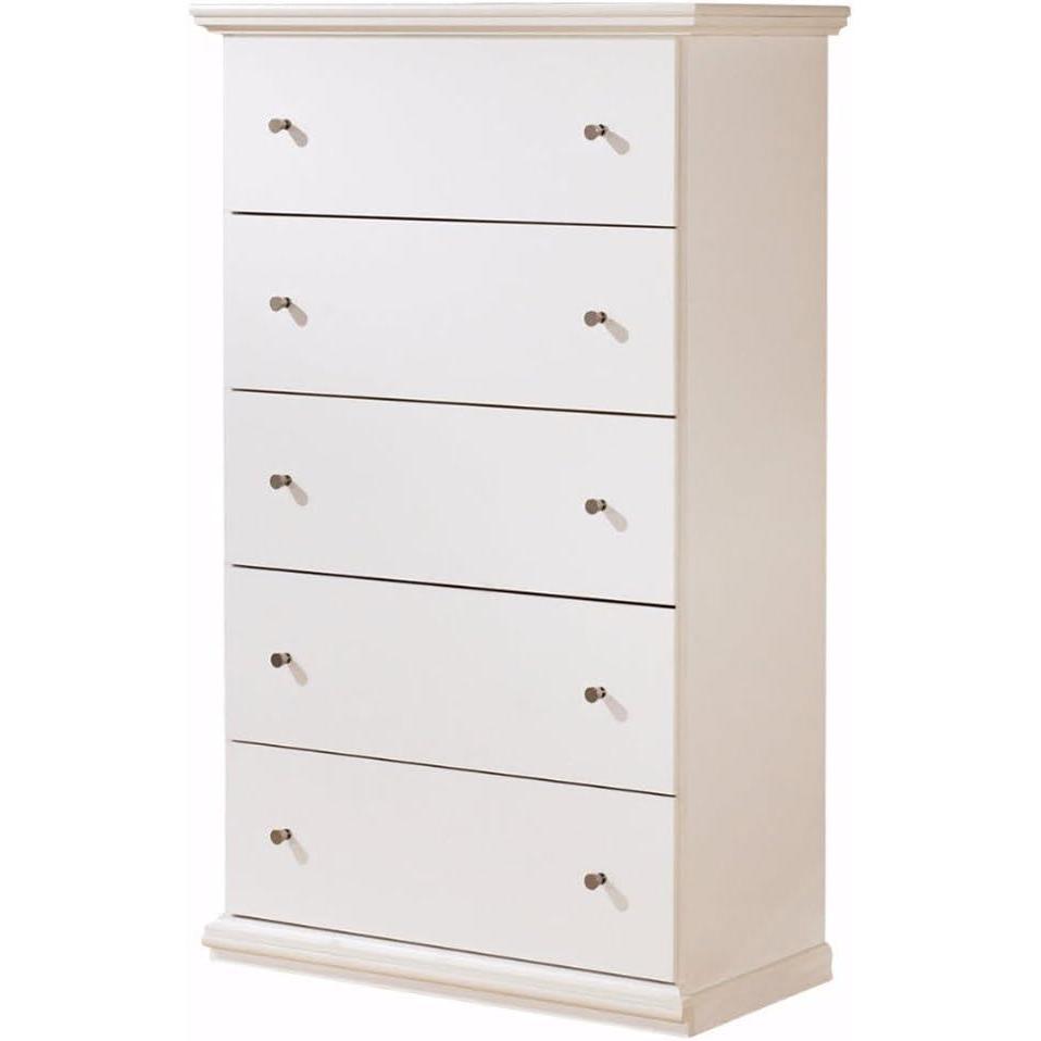 imageSignature Design by Ashley Bostwick Shoals Childrens Traditional 5 Drawer Chest of Drawers WhiteBostwick Shoals
