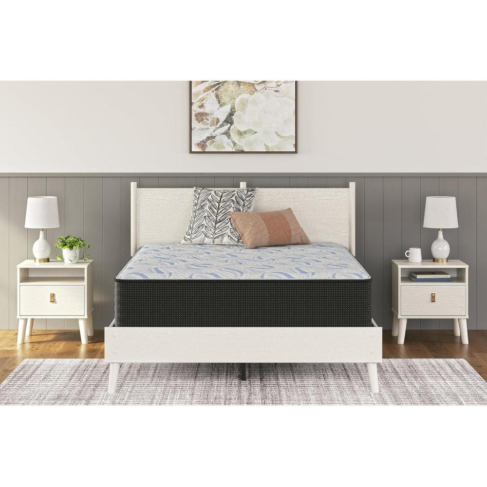 imageSignature Design by Ashley Elite Springs Plush 14 Inch Memory Foam Hybrid Mattress with Edge Support for Pressure Relief Queen Fiberglass Free Mattress in A BoxQueen Mattress