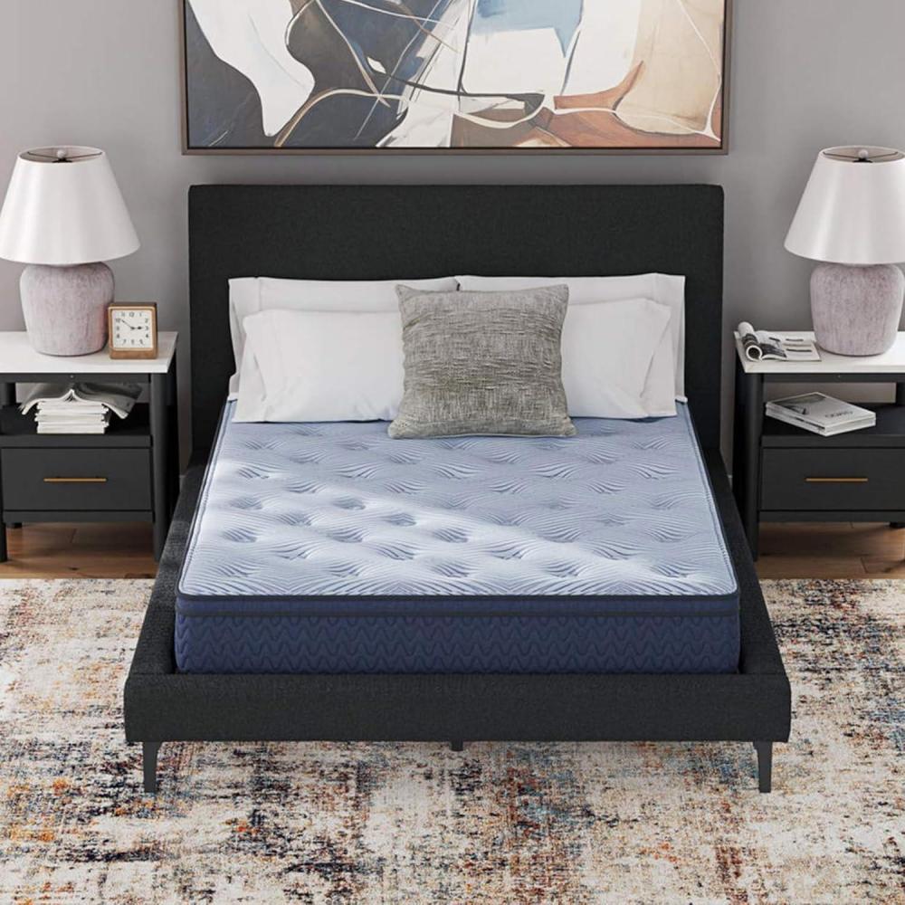 imageSignature Design by Ashley Peak 20 12 Hybrid 12 Inch Medium Gel Memory Foam Mattress with Edge Support for Cool Sleep and Pressure Relief Queen