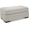 imageSignature Design by Ashley Eastonbridge Casual Upholstered Rectangular Ottoman Light Gray