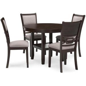 Ashley Furniture Langwest Brown Dining Table and 4 Chairs – Set of 5