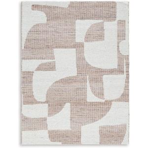 Signature Design by Ashley Brynnfield Casual Indoor Abstract Handmade 8 x 10 Rug, Beige & Light Brown(7’8″ x 9’10” (Rectangular))