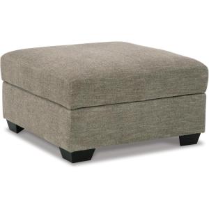 Signature Design by Ashley Creswell Modern Square Storage Ottoman, Gray