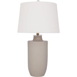 Signature Design by Ashley Cylener Vintage Ceramic Table Lamp with 3-Way Switch, White & Beige