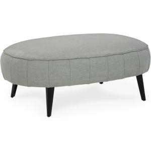Signature Design by Ashley Hollyann Mid-Century Modern Oversized Ottoman, Gray(Grey)
