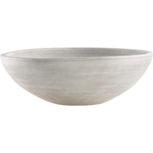 Signature Design by Ashley Meadie Casual Distressed Terra Cotta Round Bowl, Black(White)