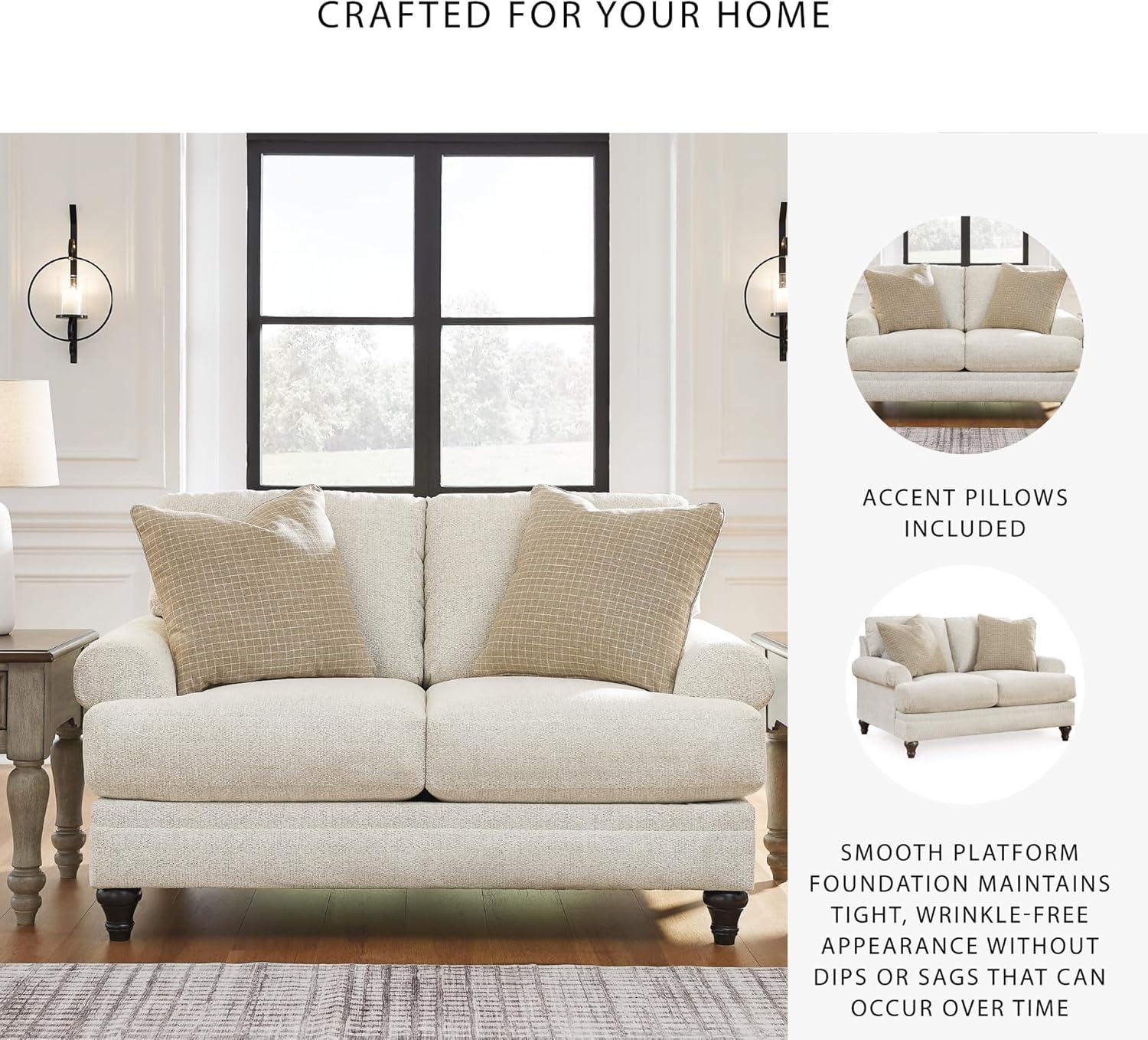 imageSignature Design by Ashley Valerani Classic Loveseat for Living Room Beige