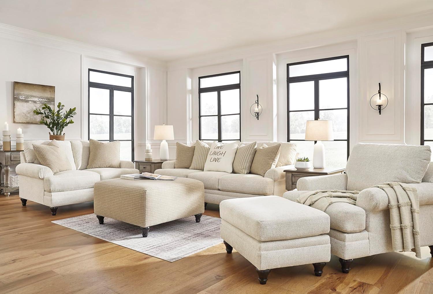 imageSignature Design by Ashley Valerani Classic Loveseat for Living Room Beige