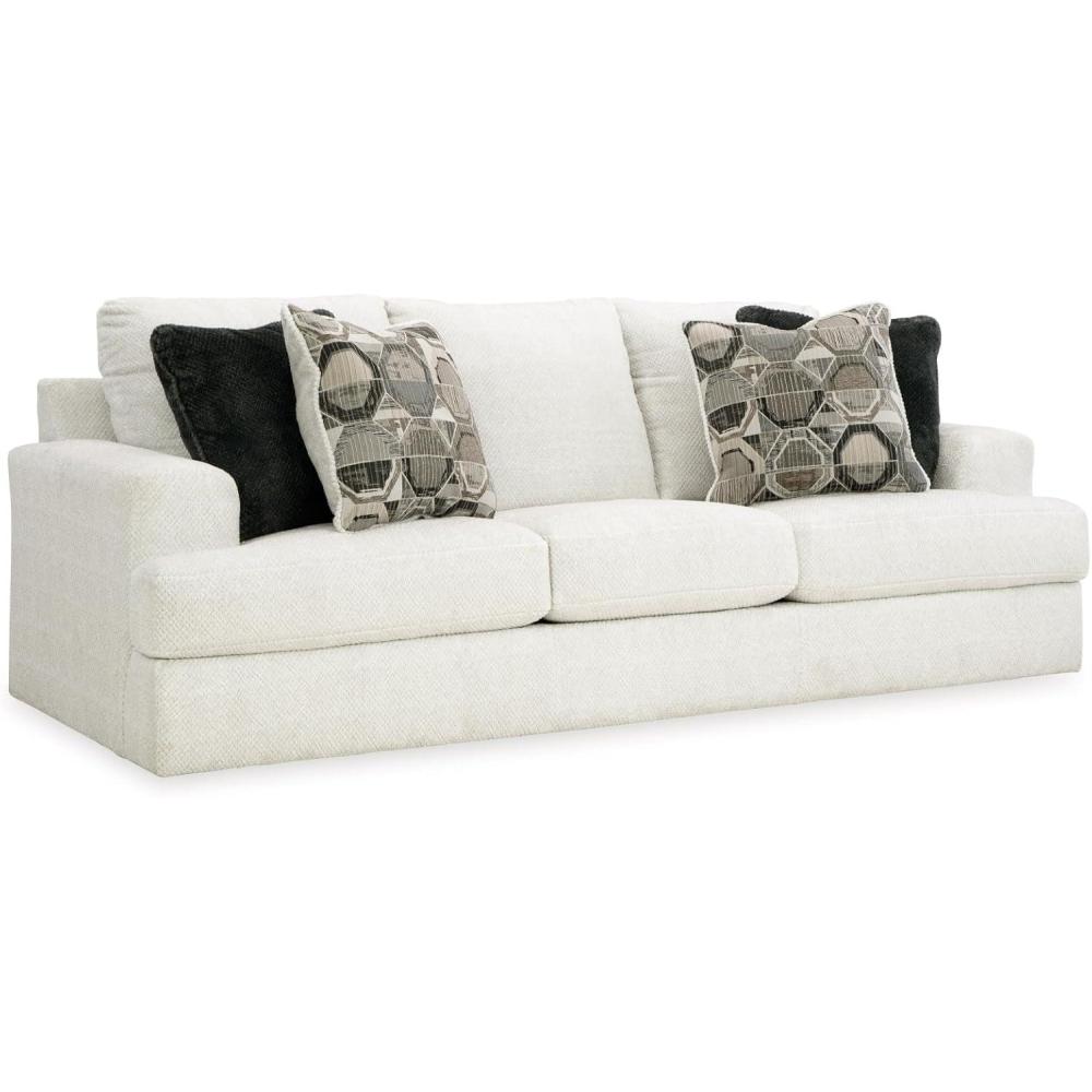 imageSignature Design by Ashley Karinne Coastal Sofa with Nonskid Legs WhiteWhite