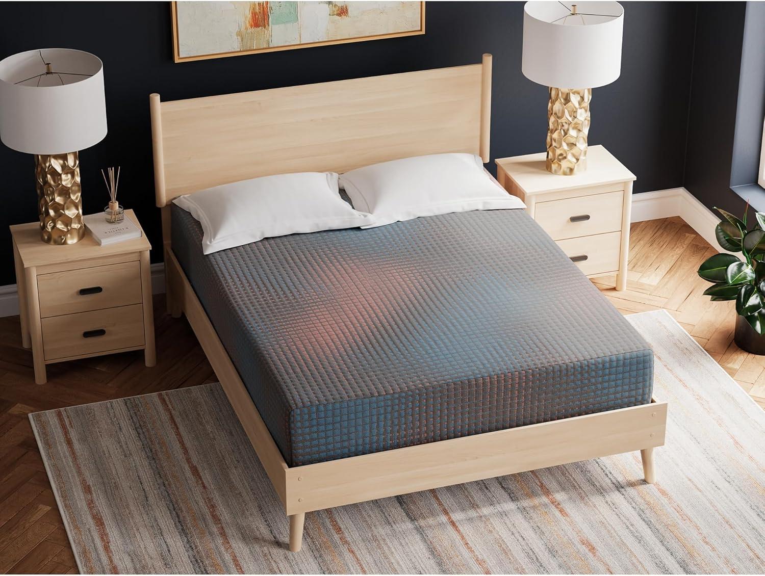 imageSignature Design by Ashley 13 Inch Hybrid Hot Buy Firm Mattress with Edge Support KingCali King