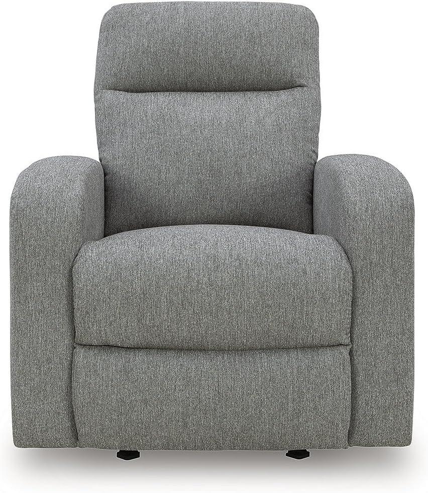 imageSignature Design by Ashley Carrigan Lane Modern Pull Tab Rocking Recliner Light Gray